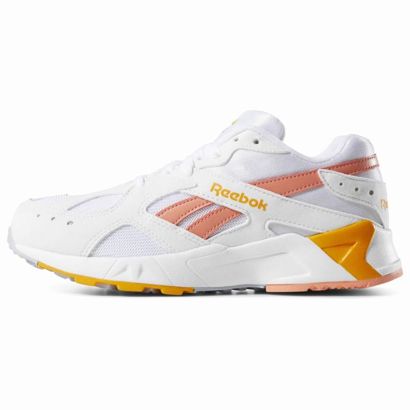 Tenisi Reebok Aztrek Barbati Albi/Roz/Aurii Romania OL6153DM